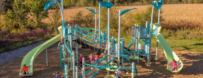 Full New PlayBooster components form Landscape Structures