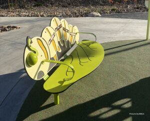 Landscape Structures caterpillar bench