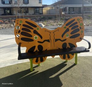 Landscape Structures custom Butterfly Bench